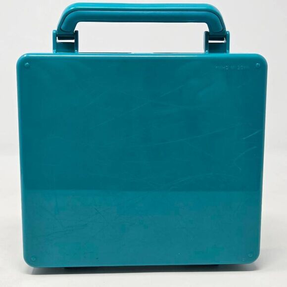 NINTENDO DS LITE GREEN TURQUOISE HARD CARRYING CASE W/ HANDLE - Picture 3 of 6